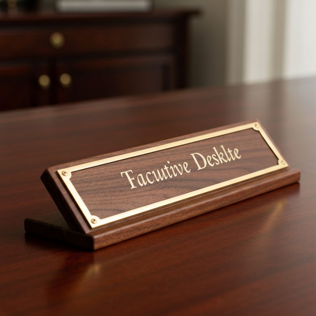 Premium Desk Nameplate